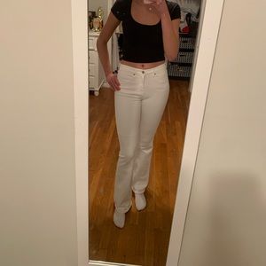 DESIGNER VERONICA BEARD WHITE FLARE JEANS